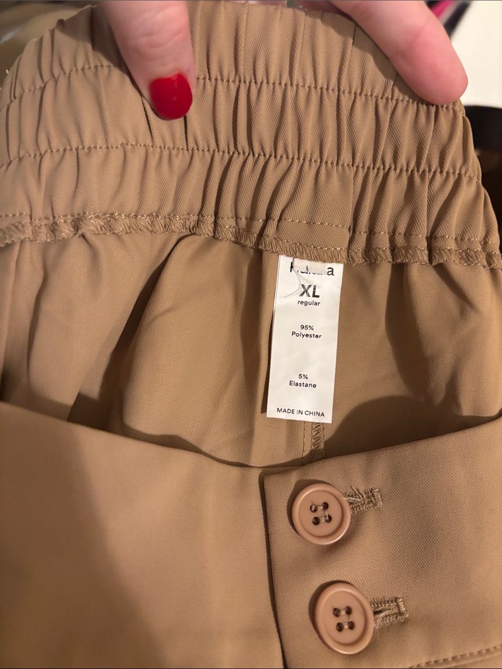HALARA Women’s High Waisted Wide-Leg Work Pants in Camel-Size XL - Picture 8 of 10